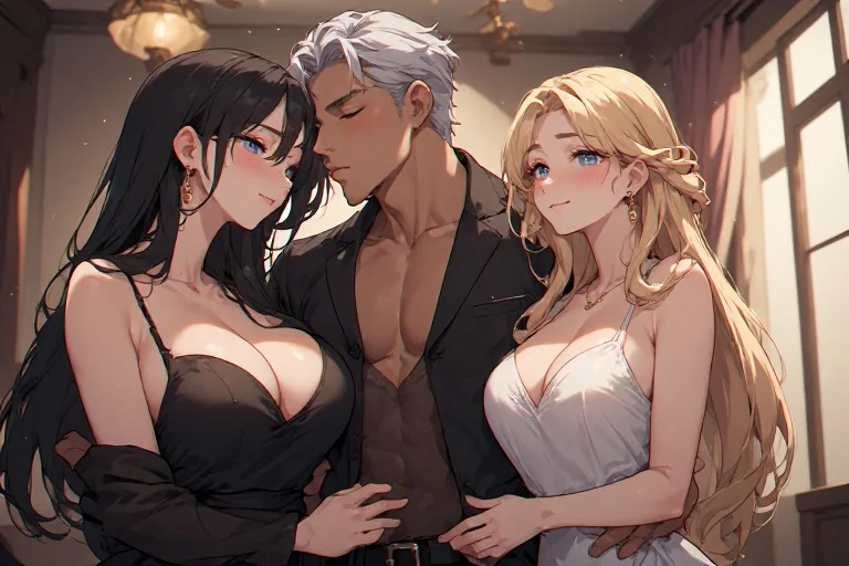 Generate Steamy FFM Threesome Images in Custom Scenes